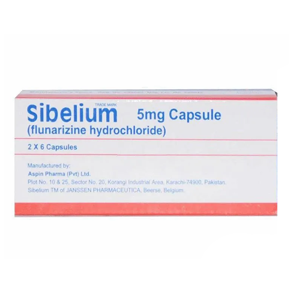 Sibelium Capsules 5Mg (1 Box = 3 Strip) (1 Strip = 10 Tablets)