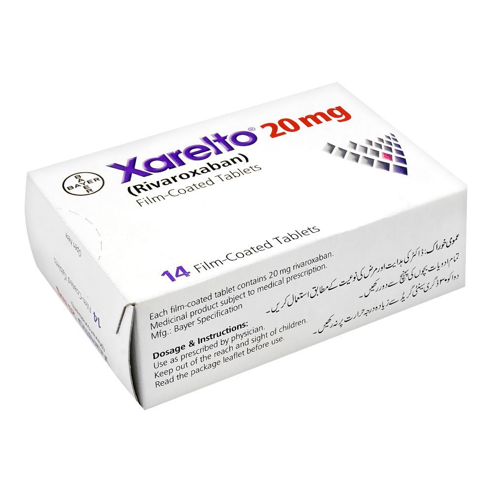 Xarelto Tablets 20Mg (1 Box = 14 Tablets)