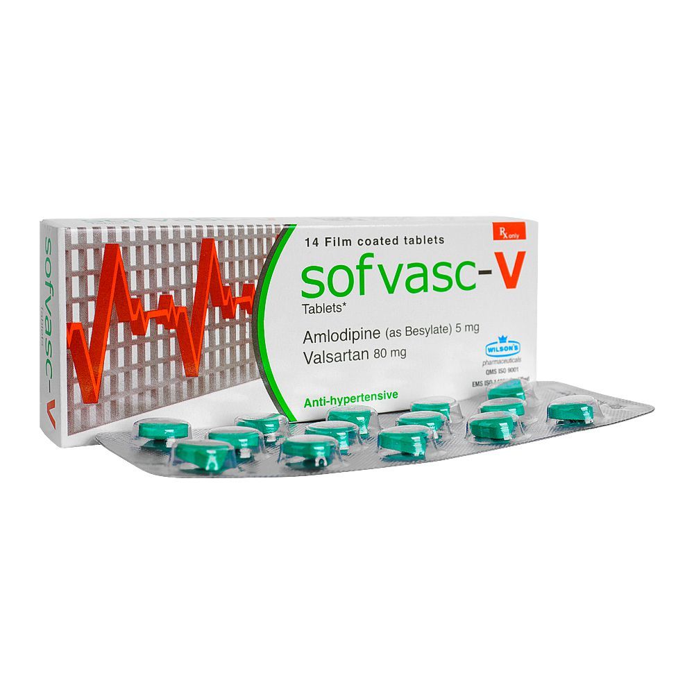 Sofvasc-V Tablets 5/80Mg (1 Box = 1 Strip)(1 Strip = 14 Tablets)