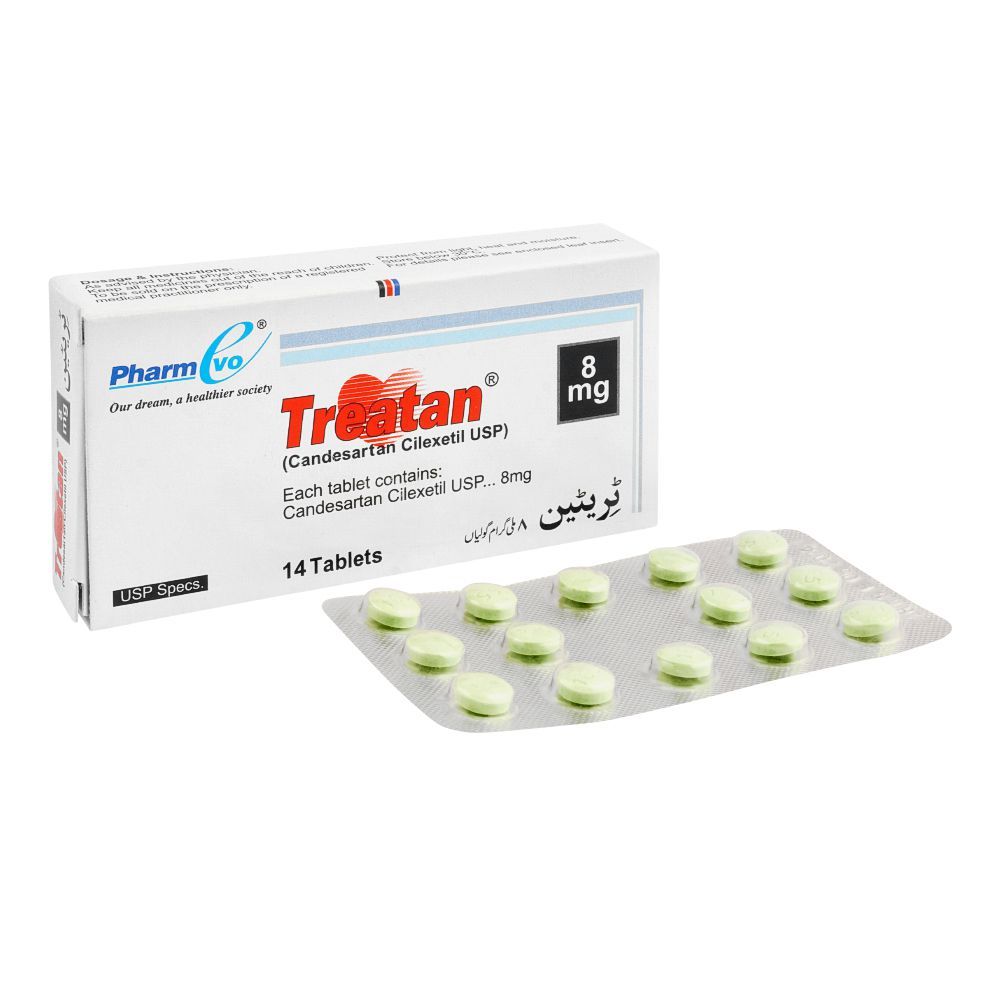 Treatan Tablets 8Mg (1 Box = 1 Strip)(1 Strip = 14 Tablets)