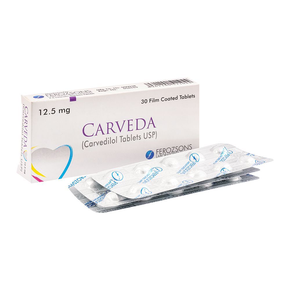 Carveda Tablets 12.5Mg (1 Strip = 10 Tablets)