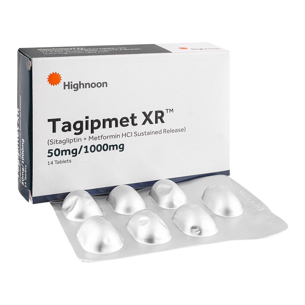 Tagipmet Xr Tablets 50Mg/1000Mg (1 Box = 2 Strips) (1 Strips = 10 Tablets)