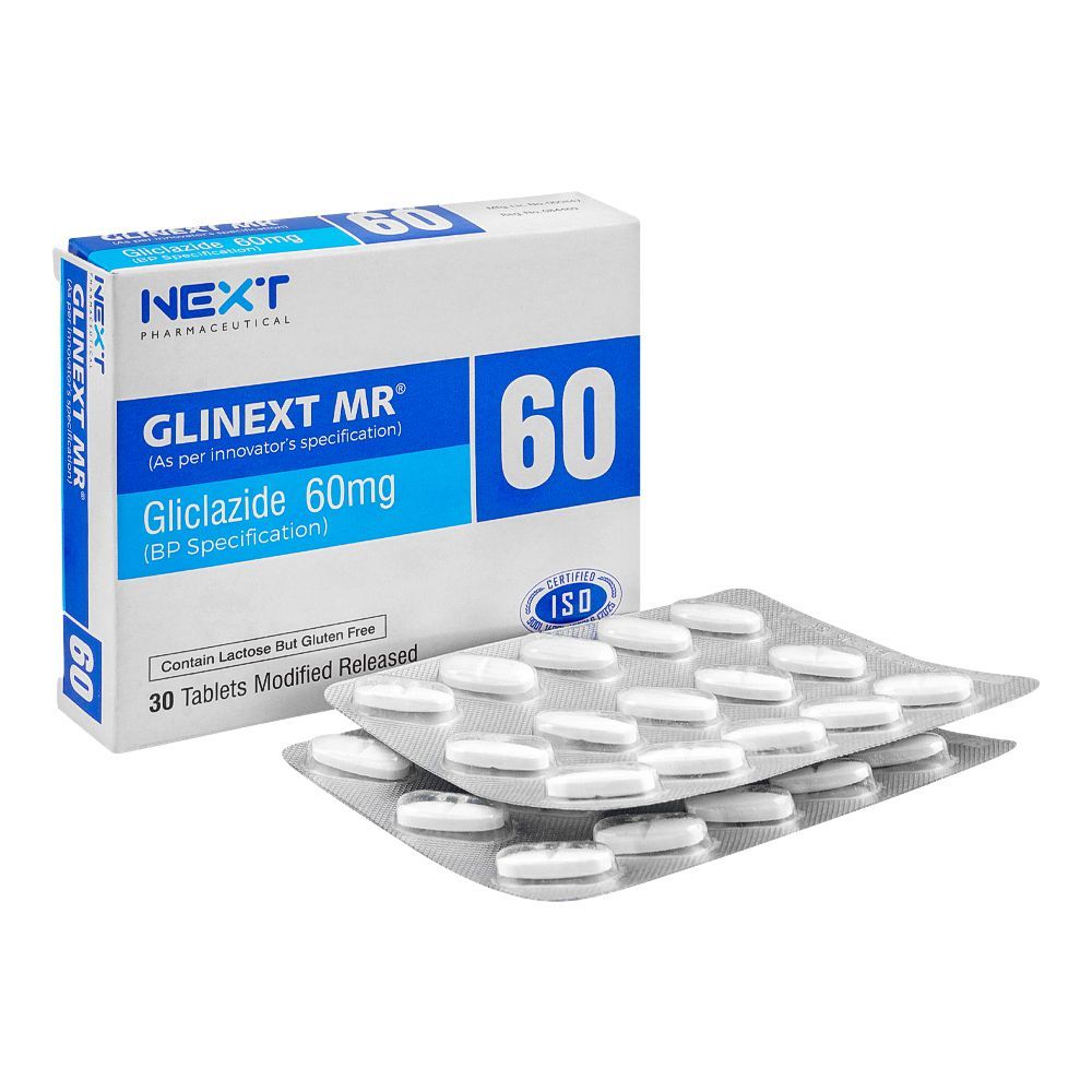 Glinext Mr Tablets 60Mg (1 Strip = 15 Tablets)