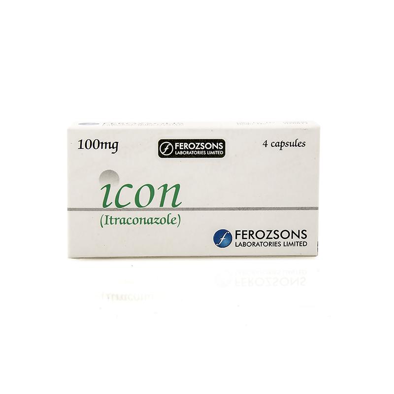 Icon Capsules 100Mg (1 Box = 1 Strip)(1 Strip = 4 Capsules)