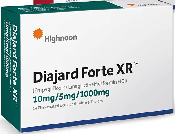 Diajard Forte Xr Tablets 10/5/1000Mg (1 Box = 2 Strips) (1 Strip = 7 Tablets)
