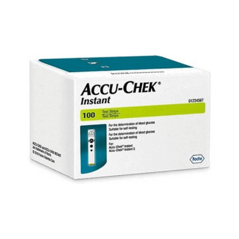 Accu-Chek Instant Test Strips (1 Box = 100 Test Strips)