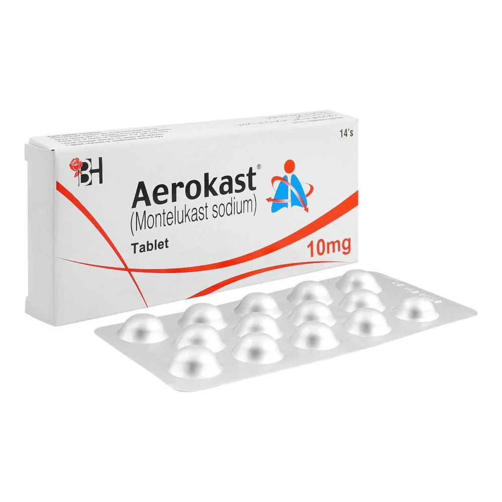 Aerokast Tablets 10Mg (1 Box = 14 Tablets)