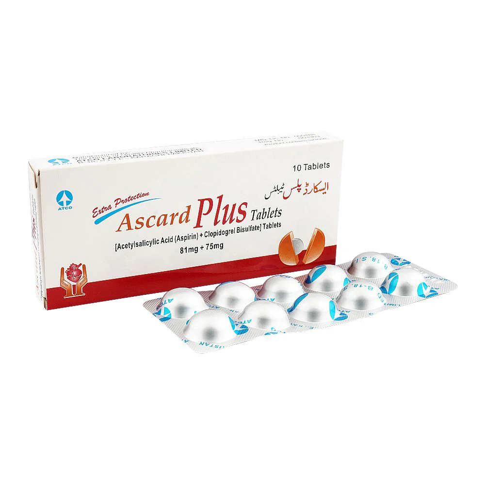Ascard Plus Tablets 75/75Mg (1 Box = 1 Strip)(1 Strip = 10 Tablets)