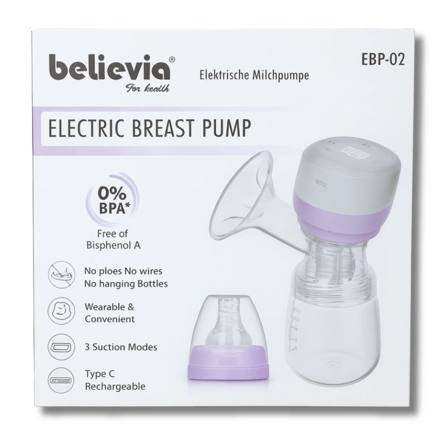 Believia electric breast pump ebp-02