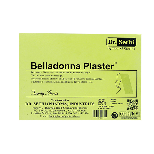 Belladonna plaster (20s)