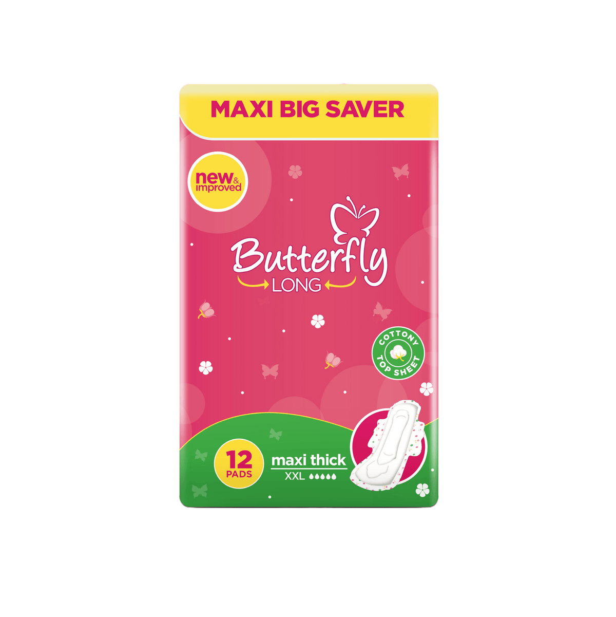 butterfly Maxi Thick Pad Large (12 Pieces / Pack)