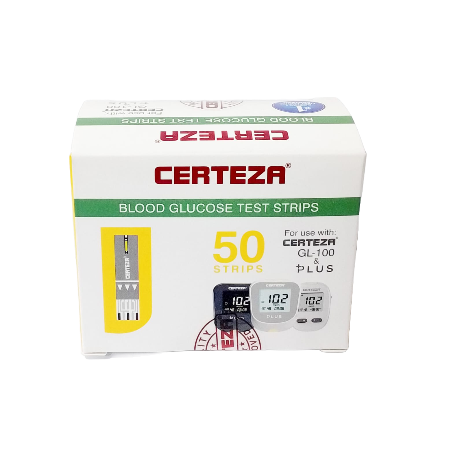 Certeza Gl 100 (50 Strips / Pack)
