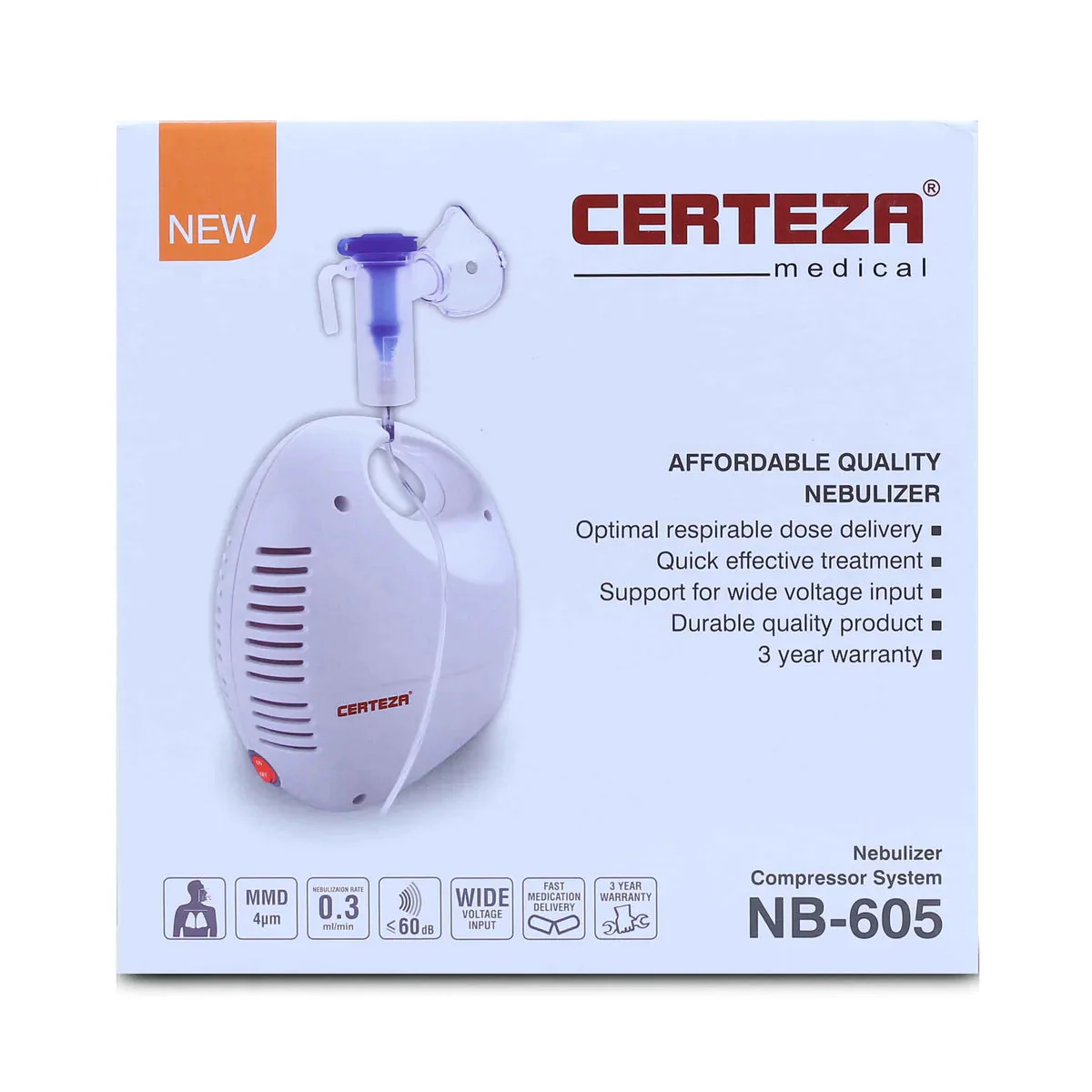 Certeza (nb 605) nebulizer