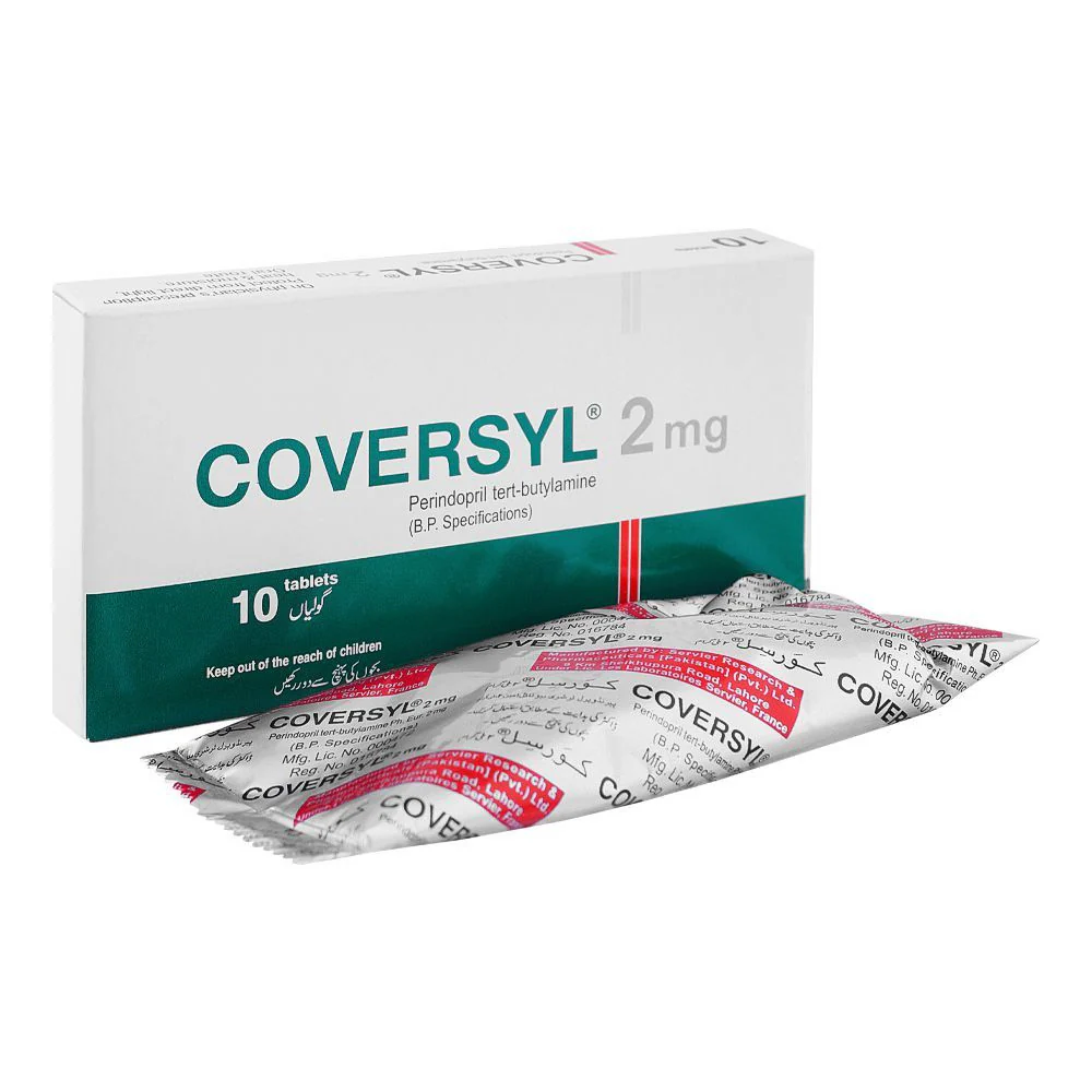Coversyl Tablets 2Mg (1 Box = 1 Strip)(1 Strip = 10 Tablets)