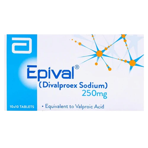 Epival Tablets 250Mg (1 Box = 10 Strips) (1 Strip = 10 Tablets)