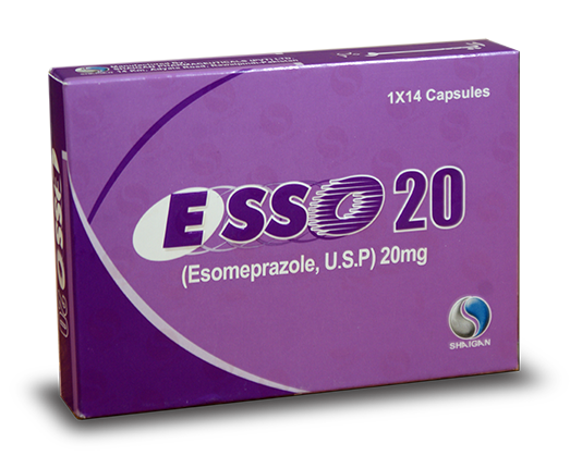 Esso Capsules 20Mg (1 Box = 2 Strips) (1 Strip = 7 Capsules)