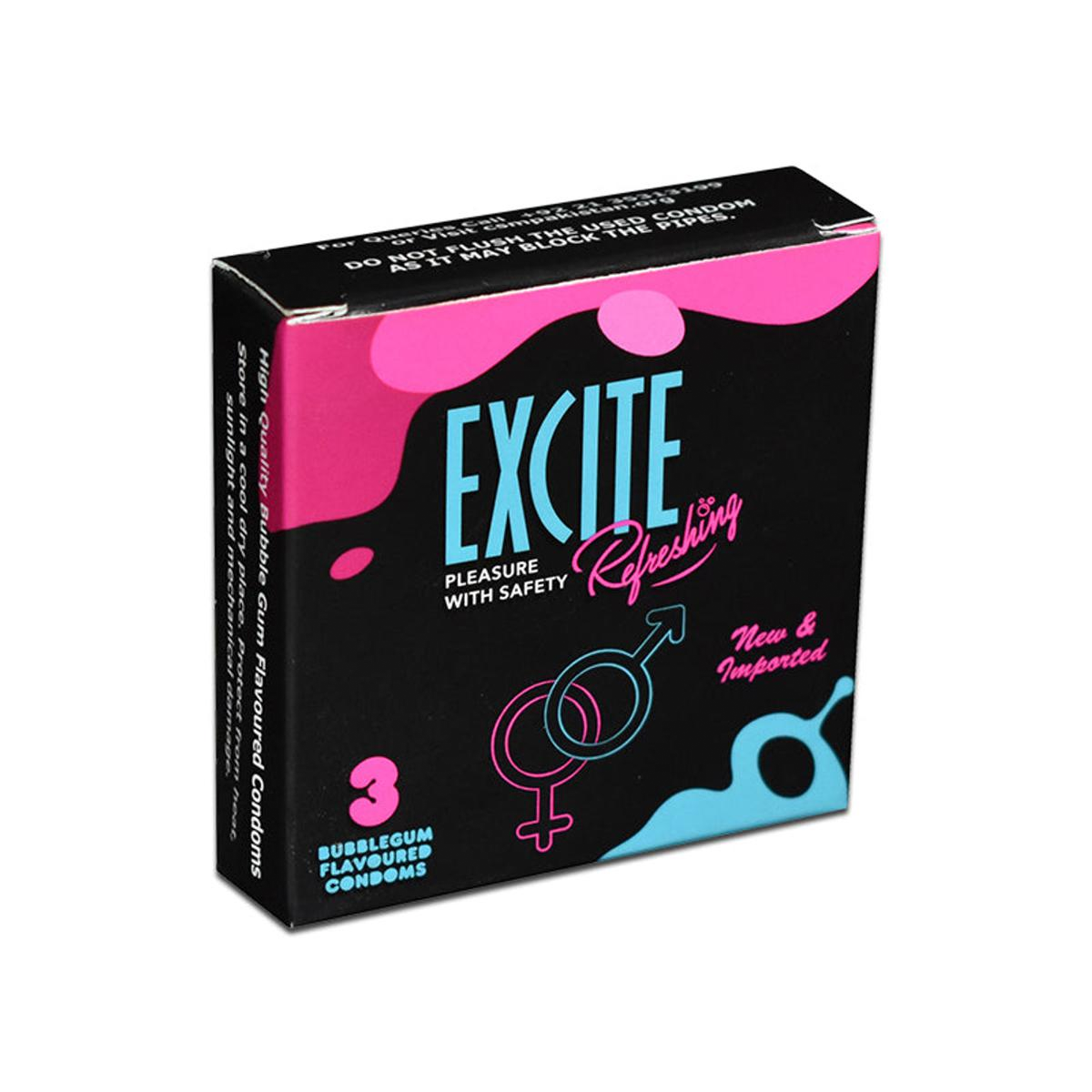 Excite Flavoured Condoms (3 Pieces / Pack)