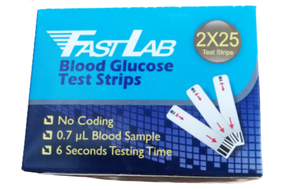 Fastlab Blood Glucose (50 Strip / Pack)