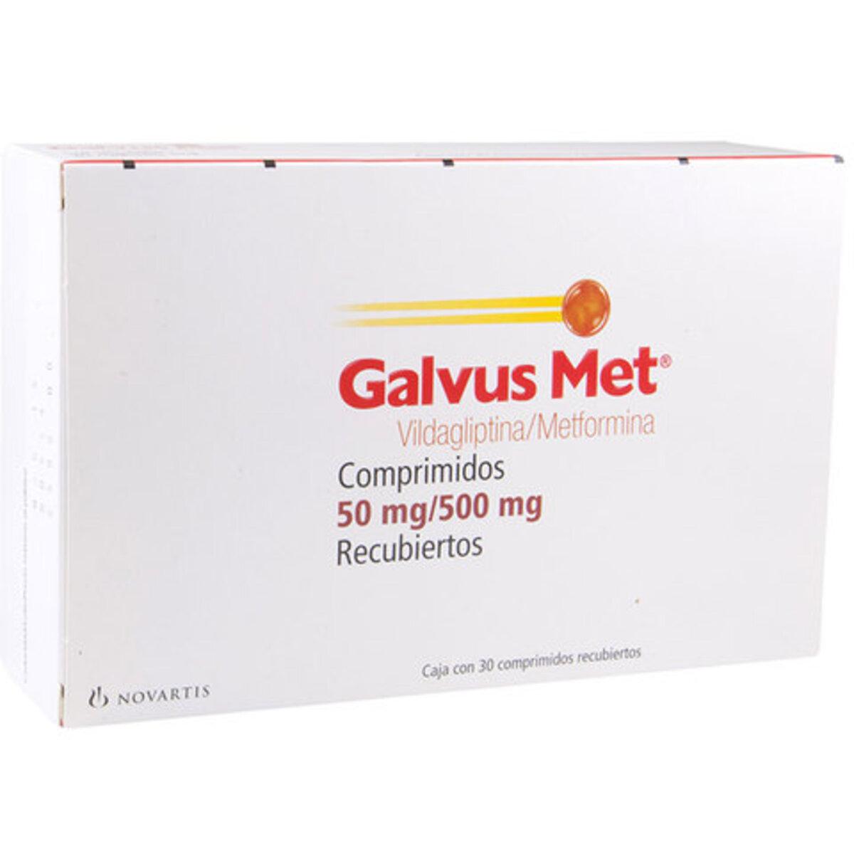 Galvus Met Tablets 50Mg/500Mg (1 Box = 3 Strips) (1 Strip = 10 Tablets)