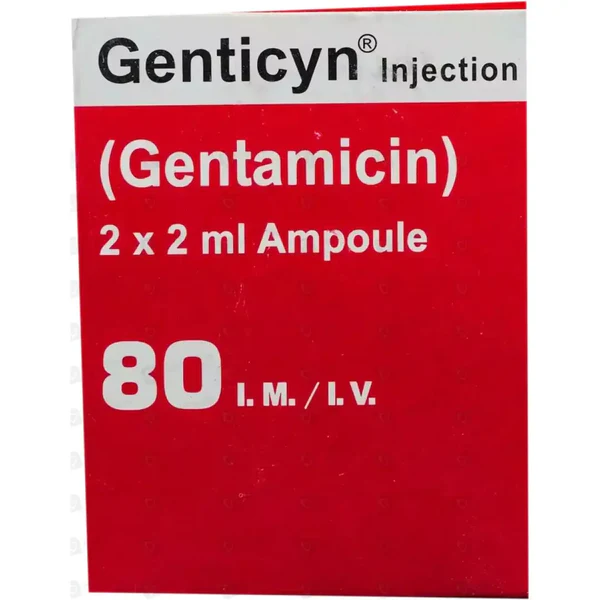 Genticyn Im/Iv Injection 80Mg (1 Box = 2 Ampoules)
