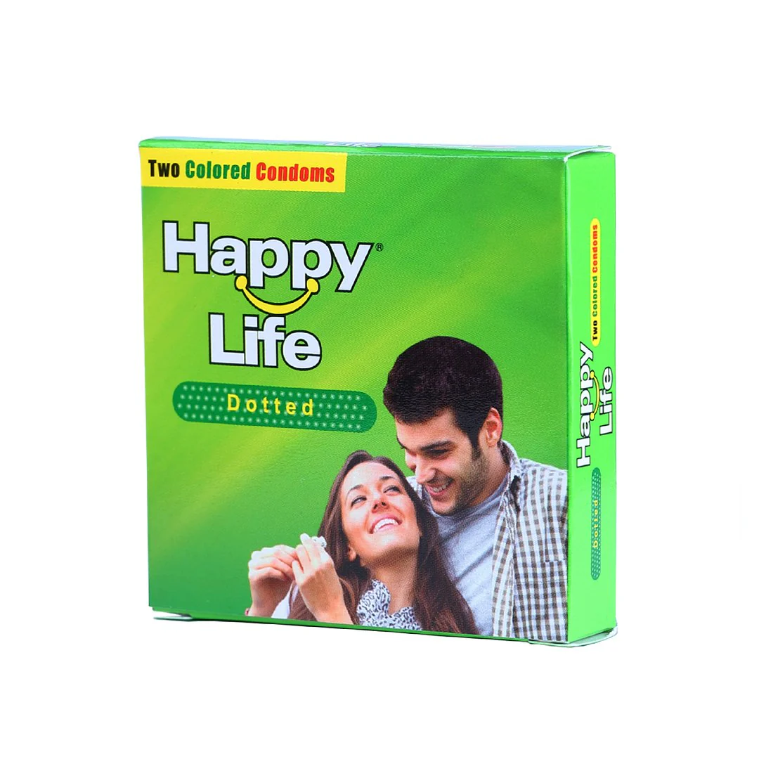 Happy Life Dotted Condoms (2 Pieces / Pack)