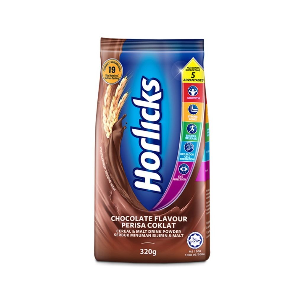 Horlicks Choccolate Flavour Pouch (320g)