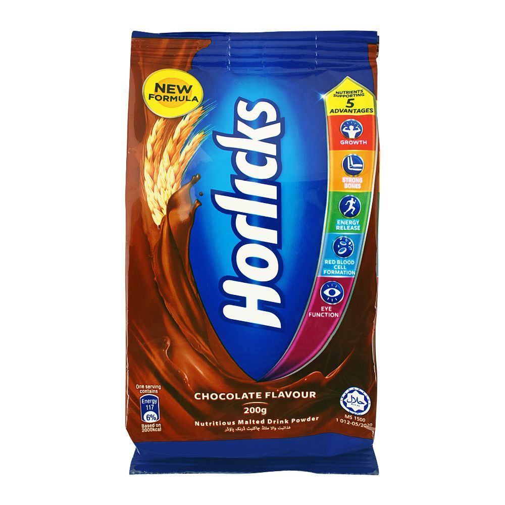 Horlicks Chocolate Flavour Pouch (200g)