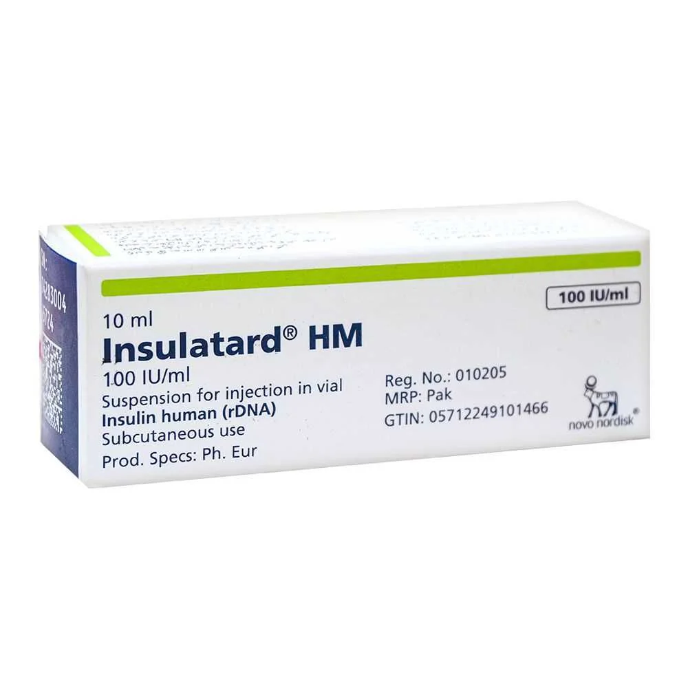 Insulatard Hm Injection 100Iu/Ml 10Ml (1 Box = 1 Injection)