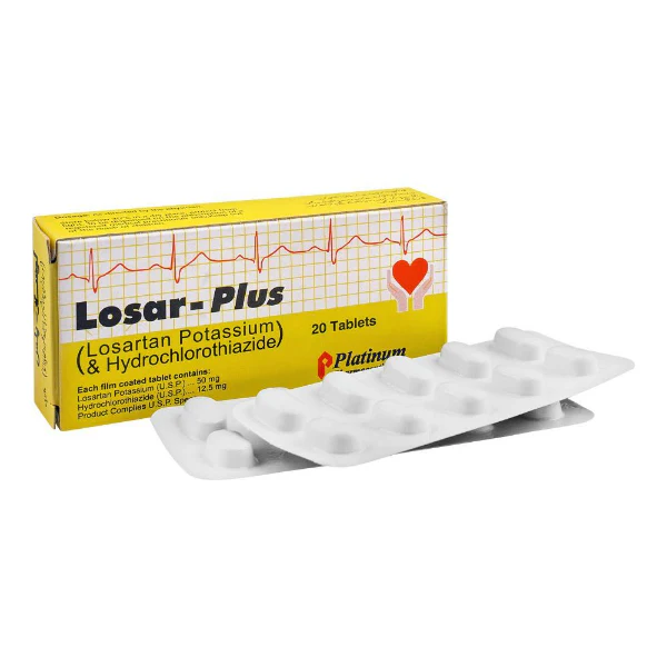 Losar Plus Tablets 50Mg/12.5Mg (1 Strip = 10 Tablets)