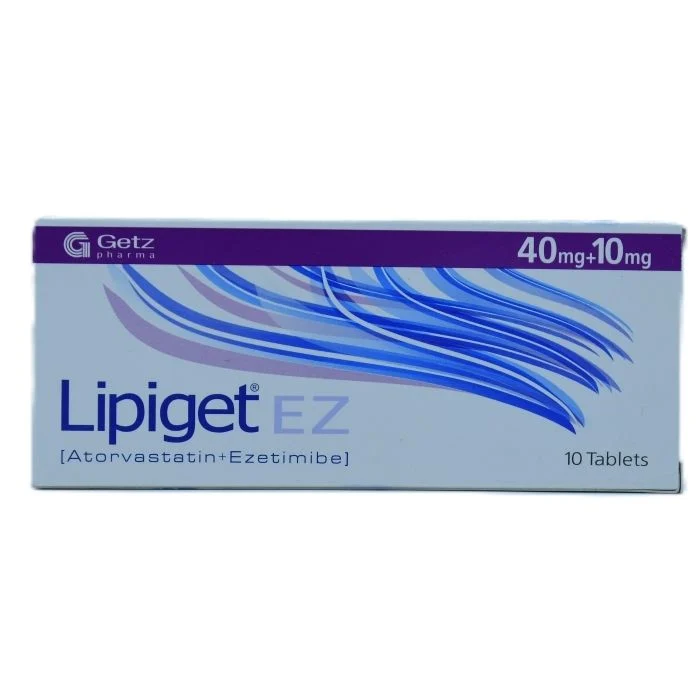 Lipiget Ez Tablets 40Mg + 10Mg (1 Box = 10 Tablets)