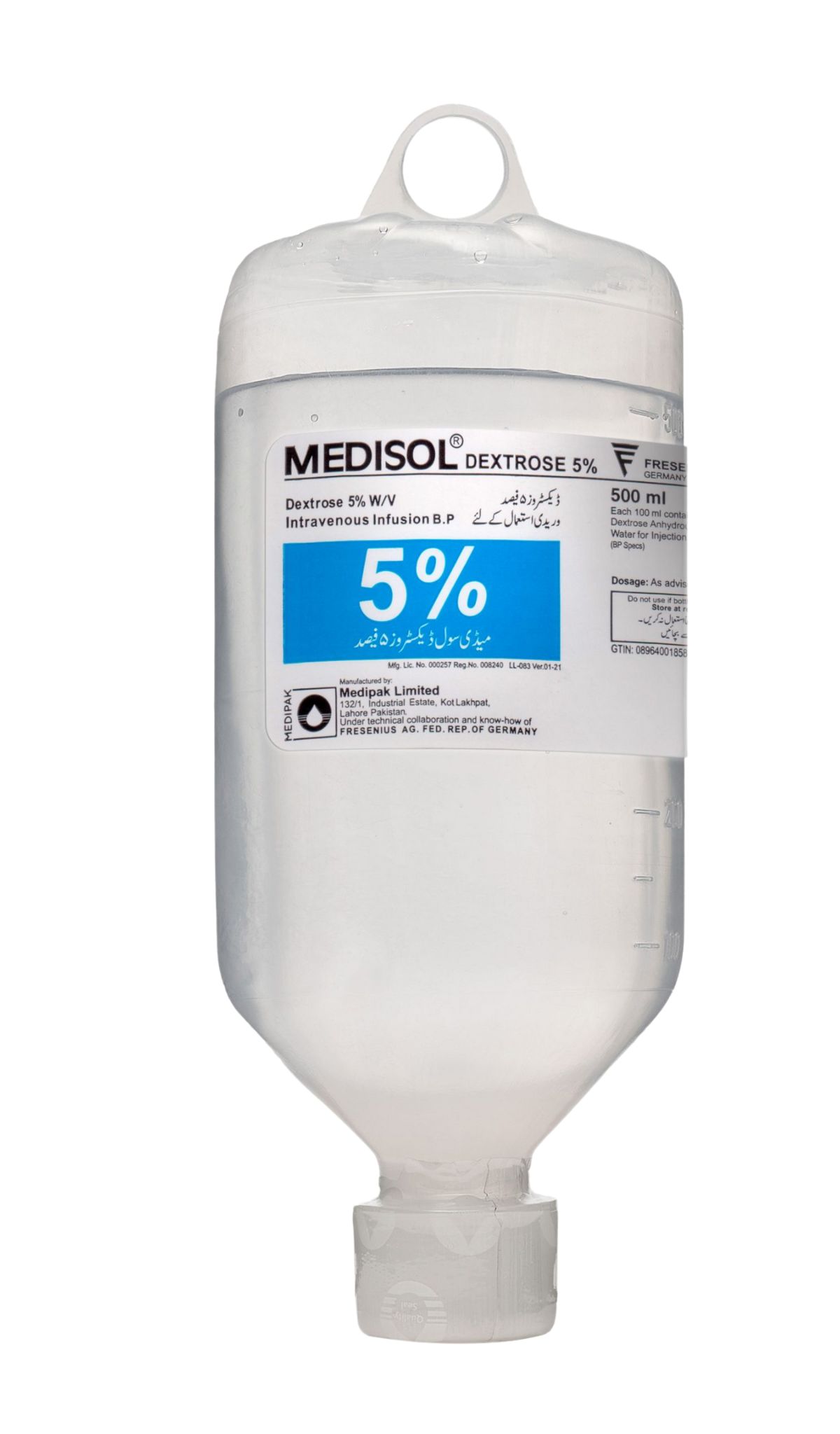 Medisol Dextrose In Water 5% (500ml)