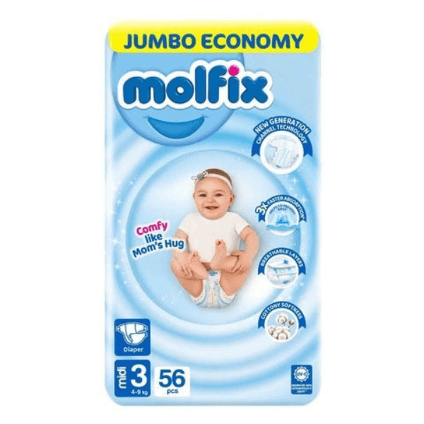Molfix 3 Diapers (56 Pieces / Pack)