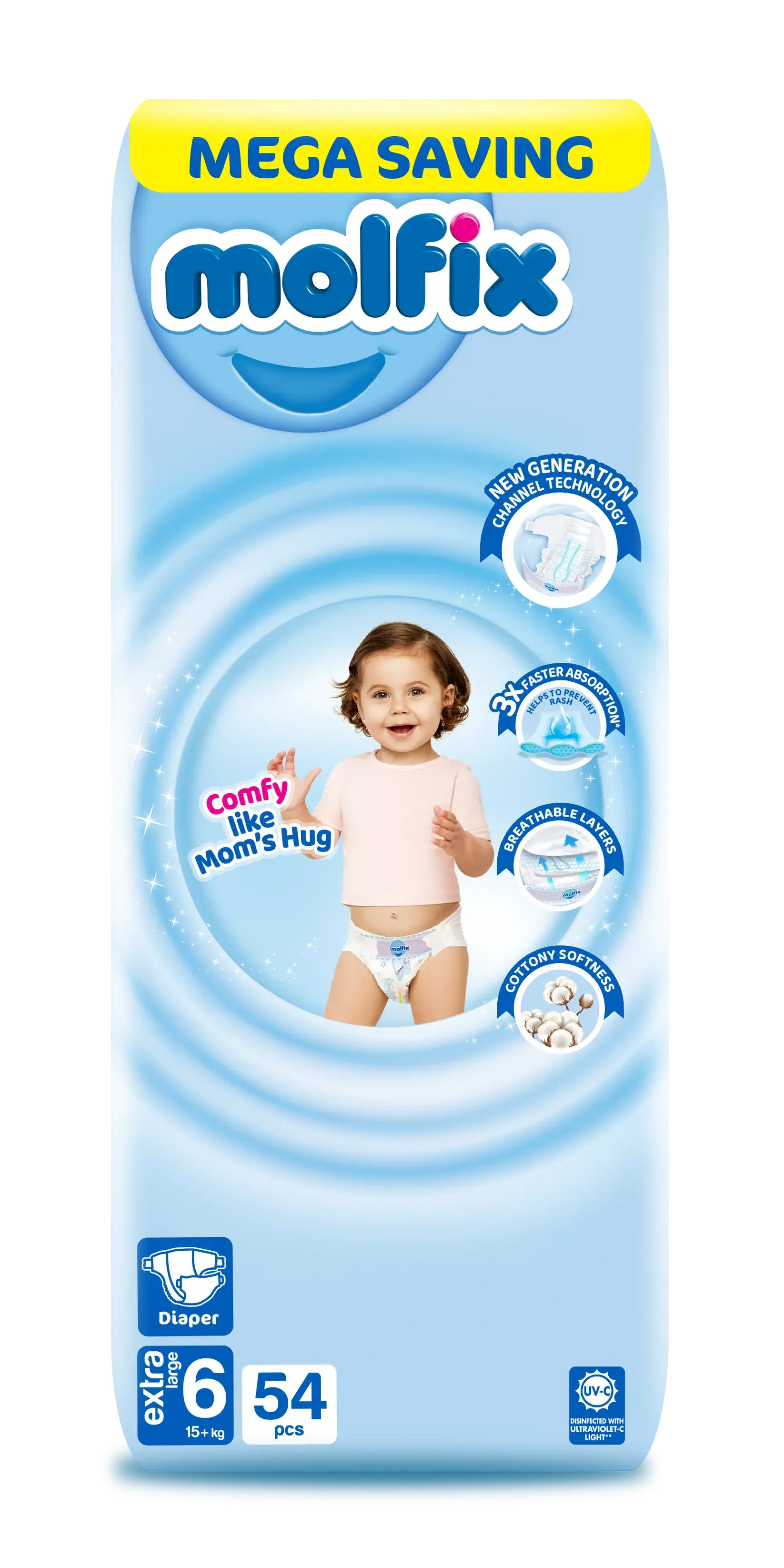 Molfix 6 Diaper (54 Pieces / Pack)