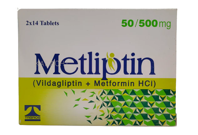 Metliptin Tablets 50Mg/500Mg (1 Strip = 14 Tablets)