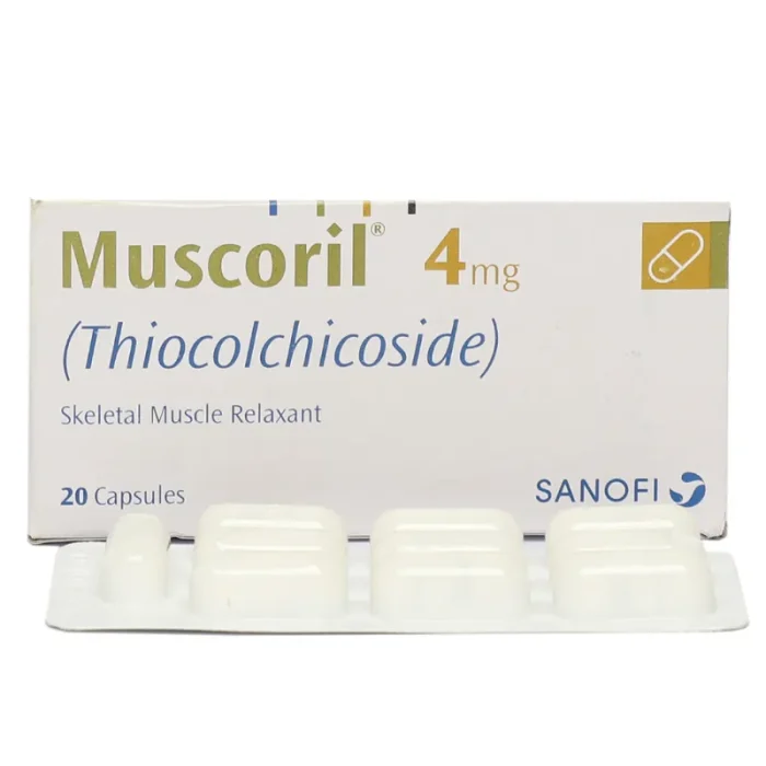 Muscoril Capsules 4Mg (1 Box = 2 Strips) (1 Strip = 10 Capsules)