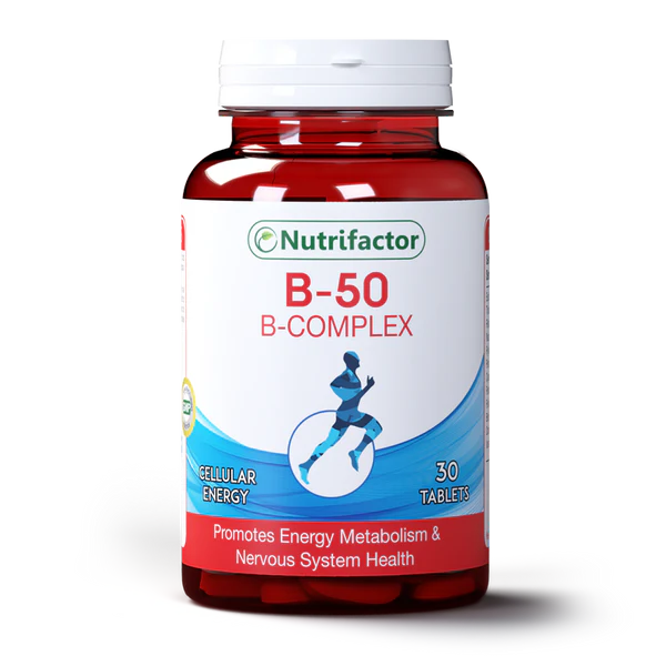 Nutrifactor B 50 (B-Complex) Tablets (1 Bottle = 30 Tablets)