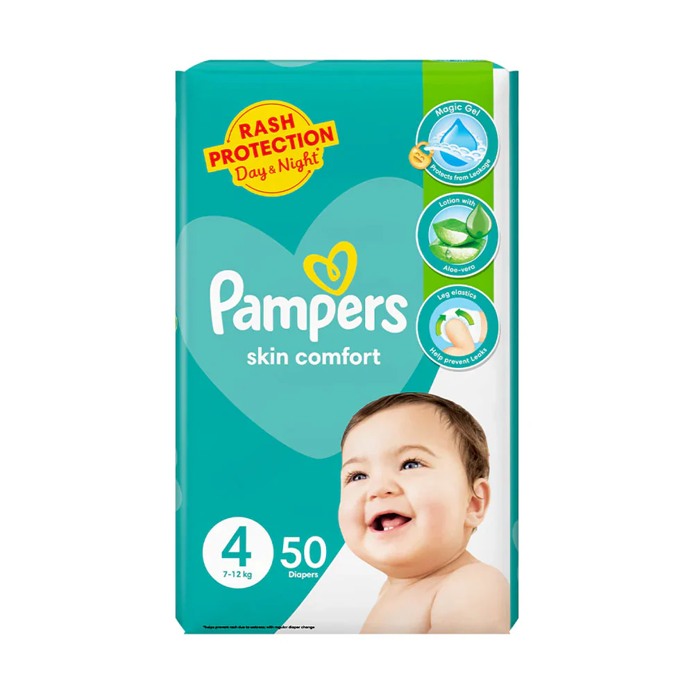 Pampers Size 4 Diapers (50 Pieces / Pack)
