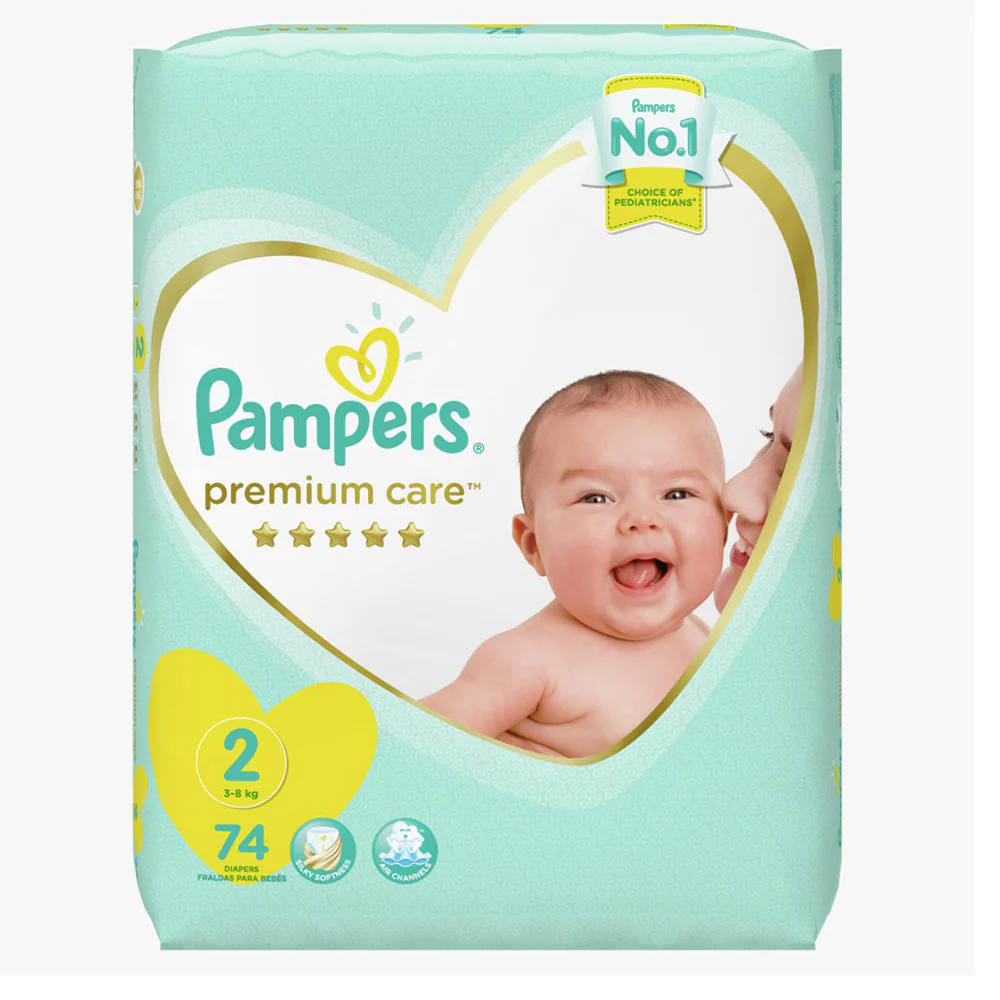 Pampers Size 2 Diapers (74 Pieces / Pack)