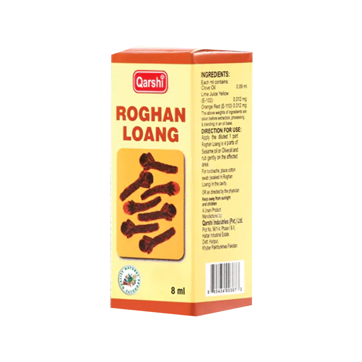 Qarshi Roghan Loang Liquid (8ml)