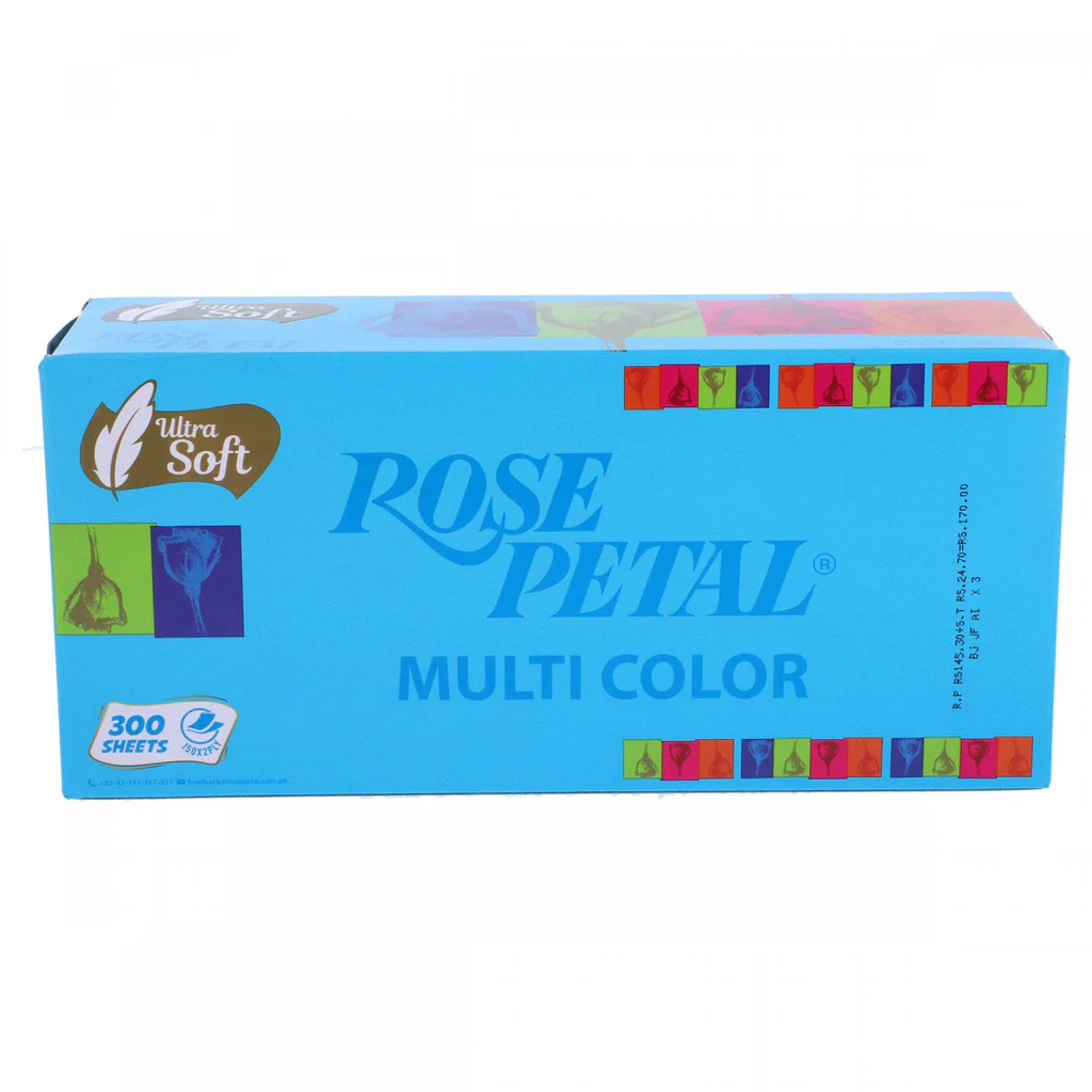 Rose Petal Tissue Box (Multi Color)