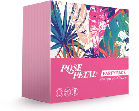 Rose Petal Tissues (Party Pack Pink )