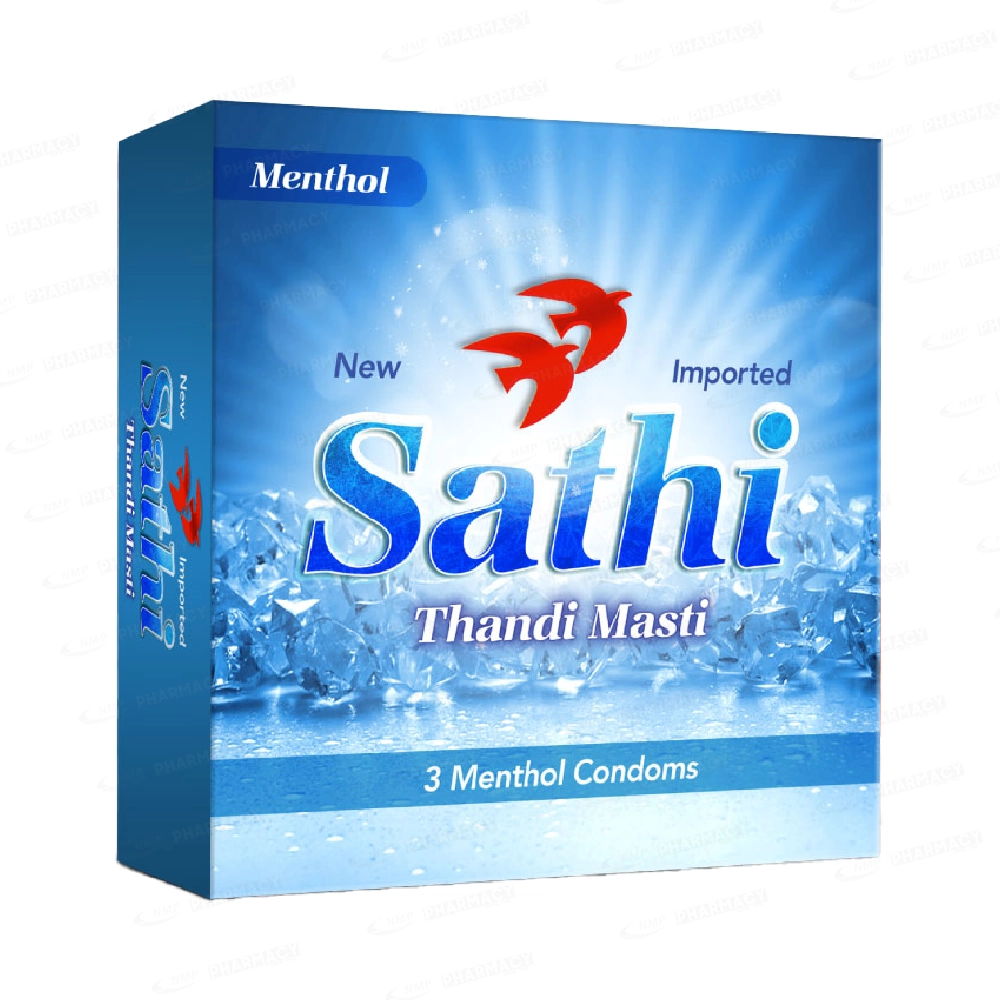 Sathi Thandi Masti Condom (3 Pieces / Pack)