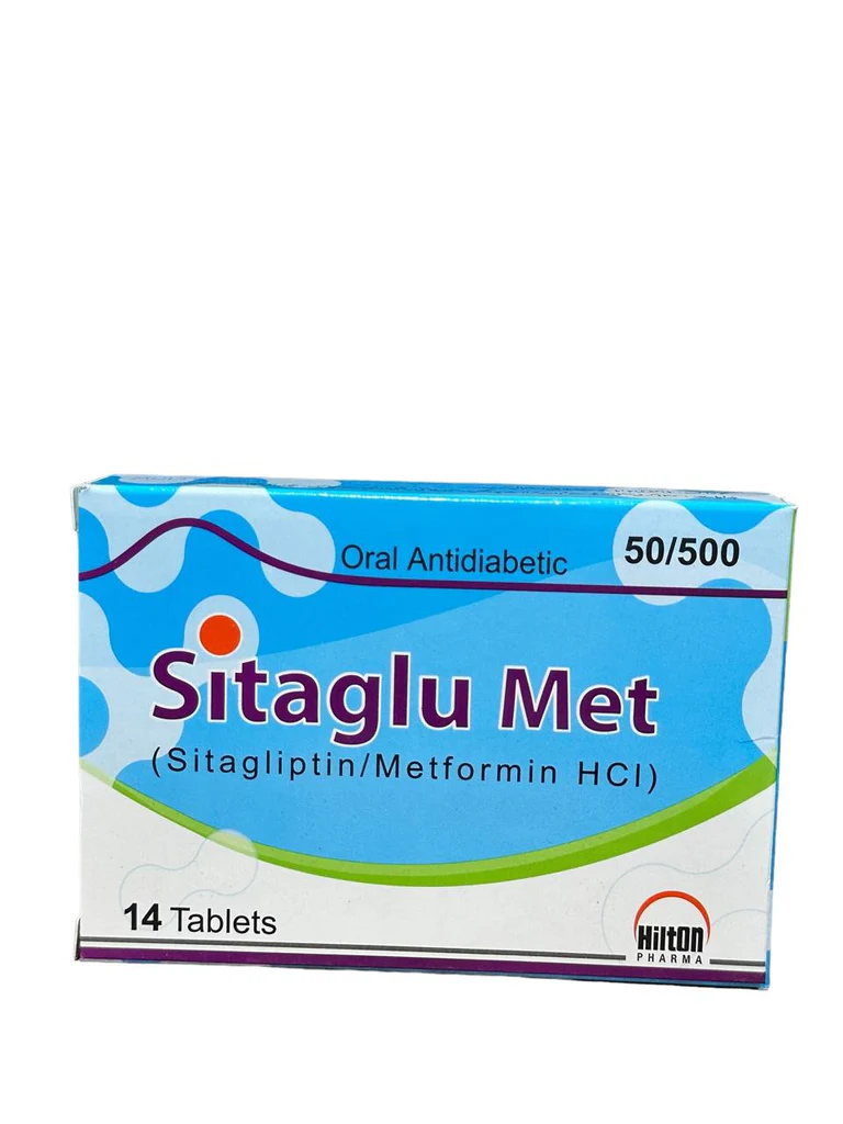 Sitaglu Met Tablets 50/500Mg (1 Box = 4 Strips) (1 Strip = 7 Tablets)