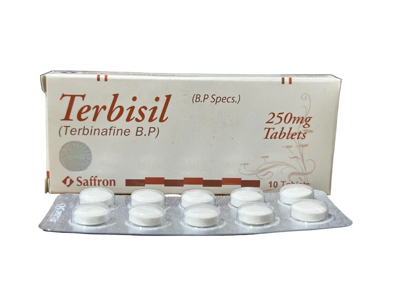 Terbisil Tablets 250Mg (1 Box = 1 Strip)(1 Strip = 10 Tablets)