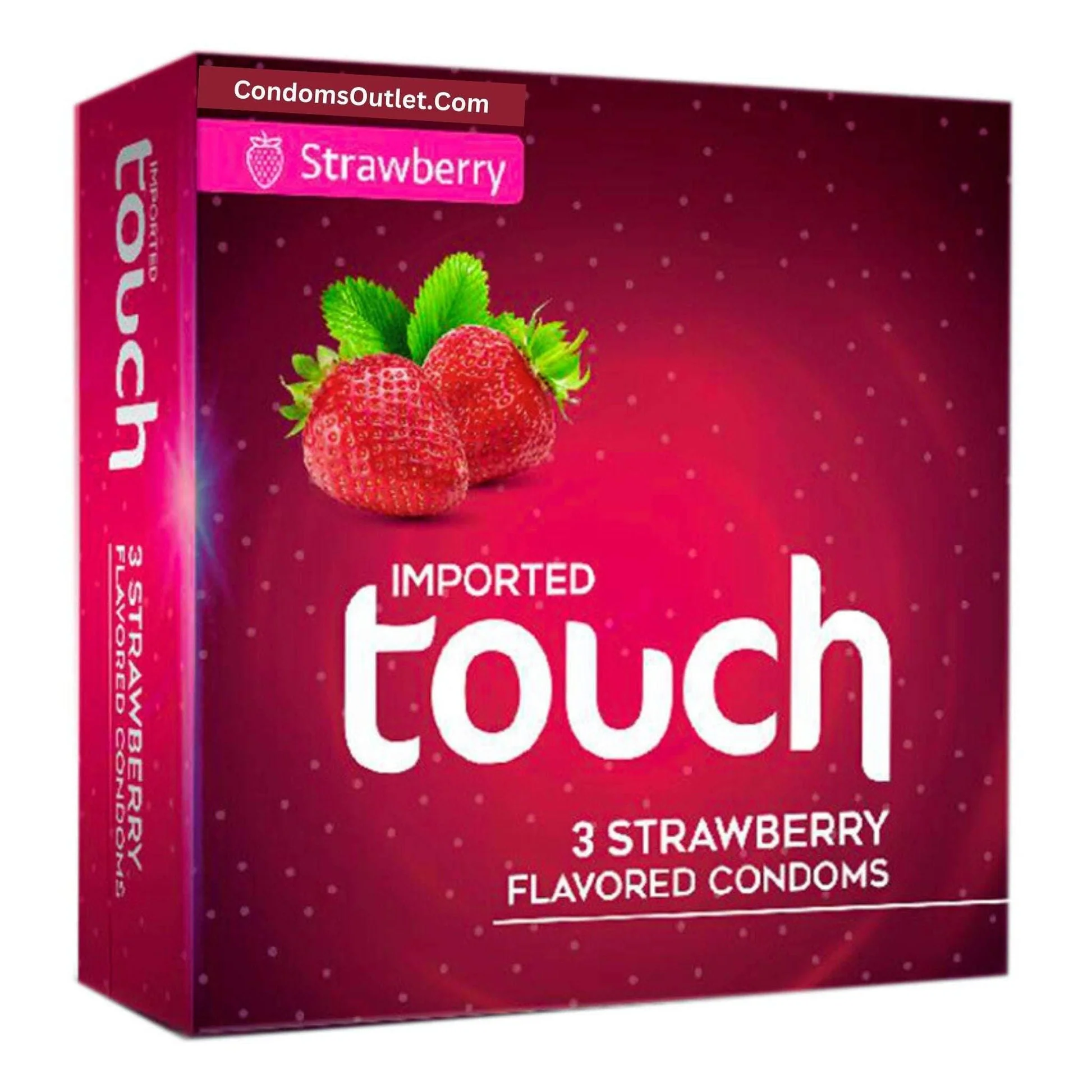 Touch Strawberry Condom (3 Pieces / Pack)