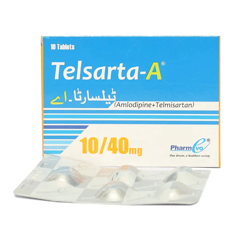 Telsarta A Tablets 10Mg/40Mg (1 Box = 1 Strip)(1 Strip = 10 Tablets)