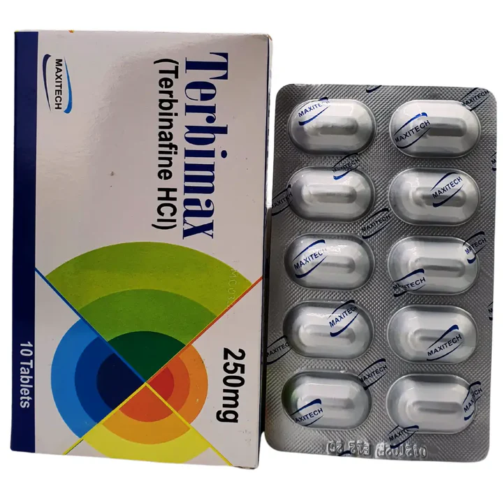 Terbimax Tablets 250Mg (1 Box = 1 Strip)(1 Strip = 10 Tablets)