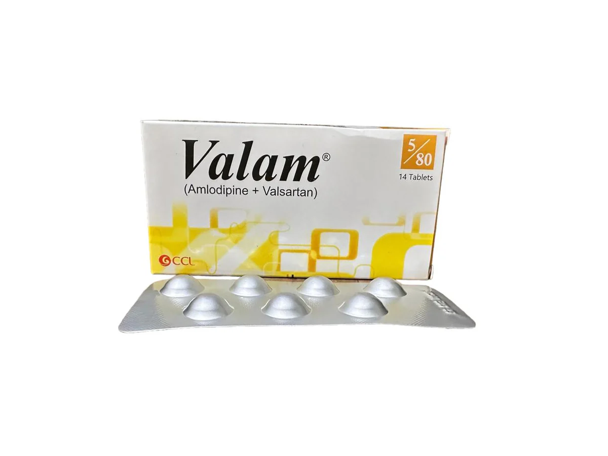 Valam Tablets 5Mg/80Mg (1 Strip = 7 Tablets)