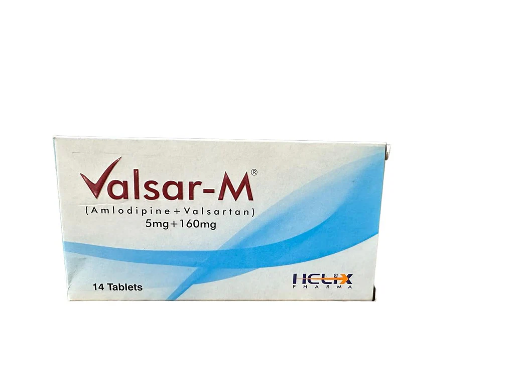 Valsar M 5/160mg Tablet (1 Box = 2 Strips) (1 Strip = 7 Tablets)