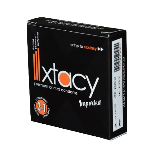 Xtacy Dotted Condoms (3 Pieces / Pack)